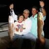 Fishing Charters in Sarasota, Bradenton, Anna Maria Island | Florida fishing charters | Redfish | Kids fishing | Pictured: Alex, Kian, and Brook with keeper redfish after fun day of fishing the mouth of the Manatee river | Full Boat Charters, Bradenton, Florida | www.FloridaInshoreGuide.com